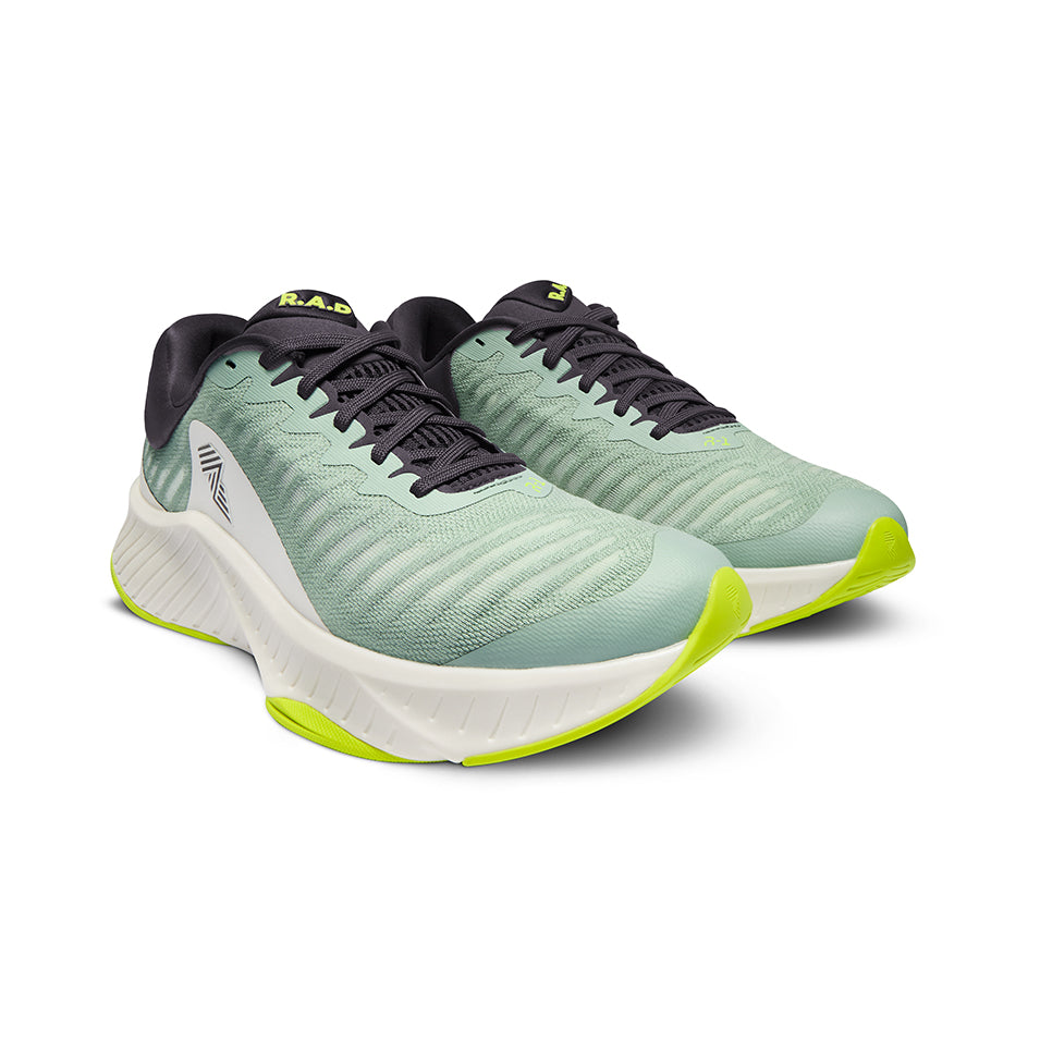 R.A.D® R-1 DRAGONFLY GLOW at R.A.D® UK - Performance Footwear . 02RADRESURGENCER1JADETTERUNNERFRONT — View 2