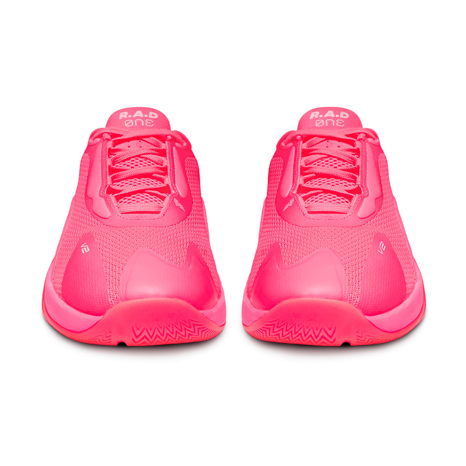 R.A.D® ONE V2 HIGHLIGHTER PINK at R.A.D® - Performance Footwear . 04V2NEONPINKTOES02