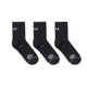 SHORTIE SOCK TRIPLE PACK BLACK at R.A.D® UK - Performance Socks . 04_shortblack_globe