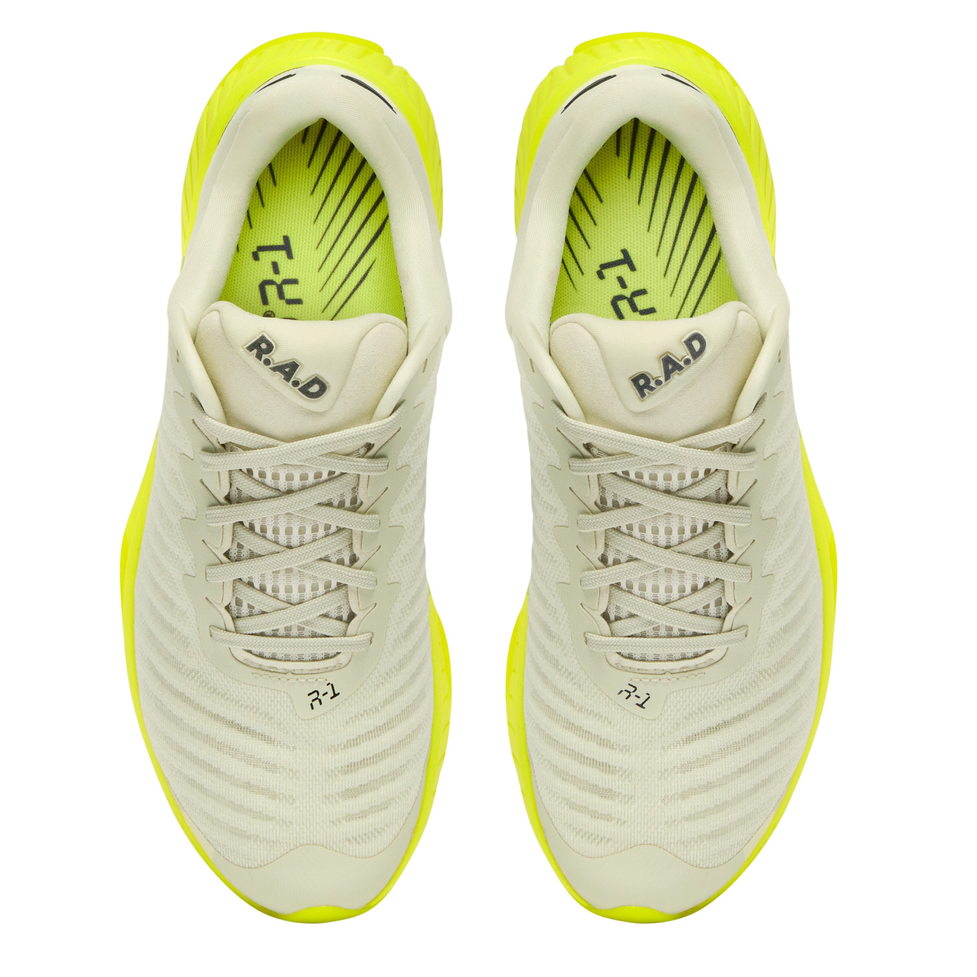 R.A.D® R-1 ACID YELLOW at R.A.D® UK - Performance Footwear . 06RADNEONYELLOWRUNNERTOP