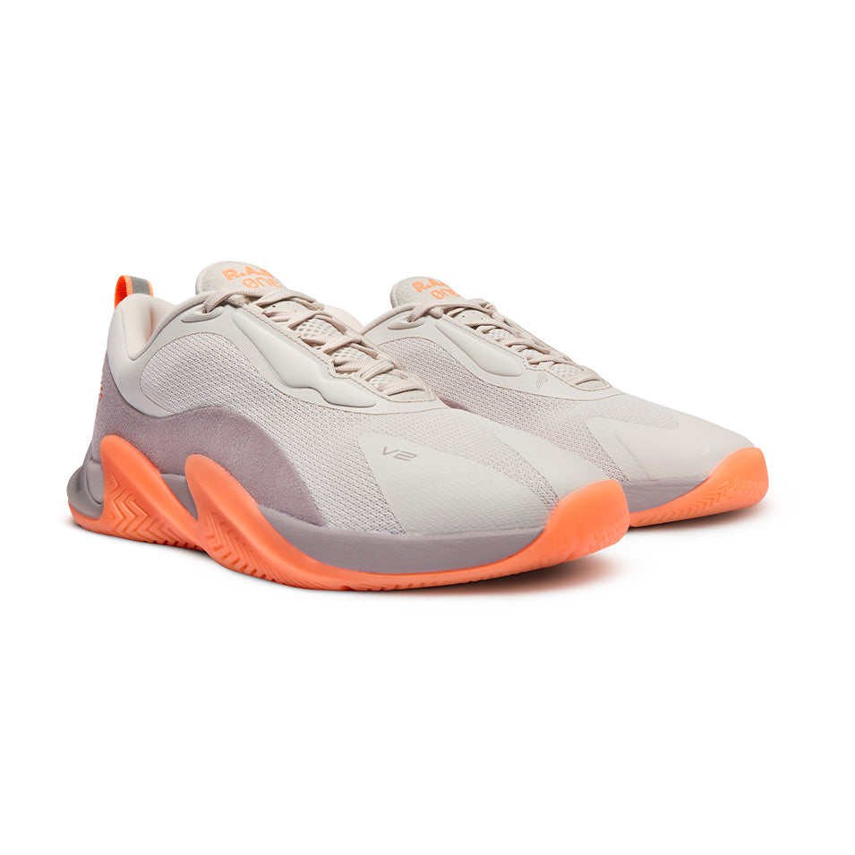 R.A.D® ONE V2 SOLAR ORANGE at R.A.D® UK - Performance Footwear . 06V2PURPLEDOVENEONORANGEFRONT — View 2