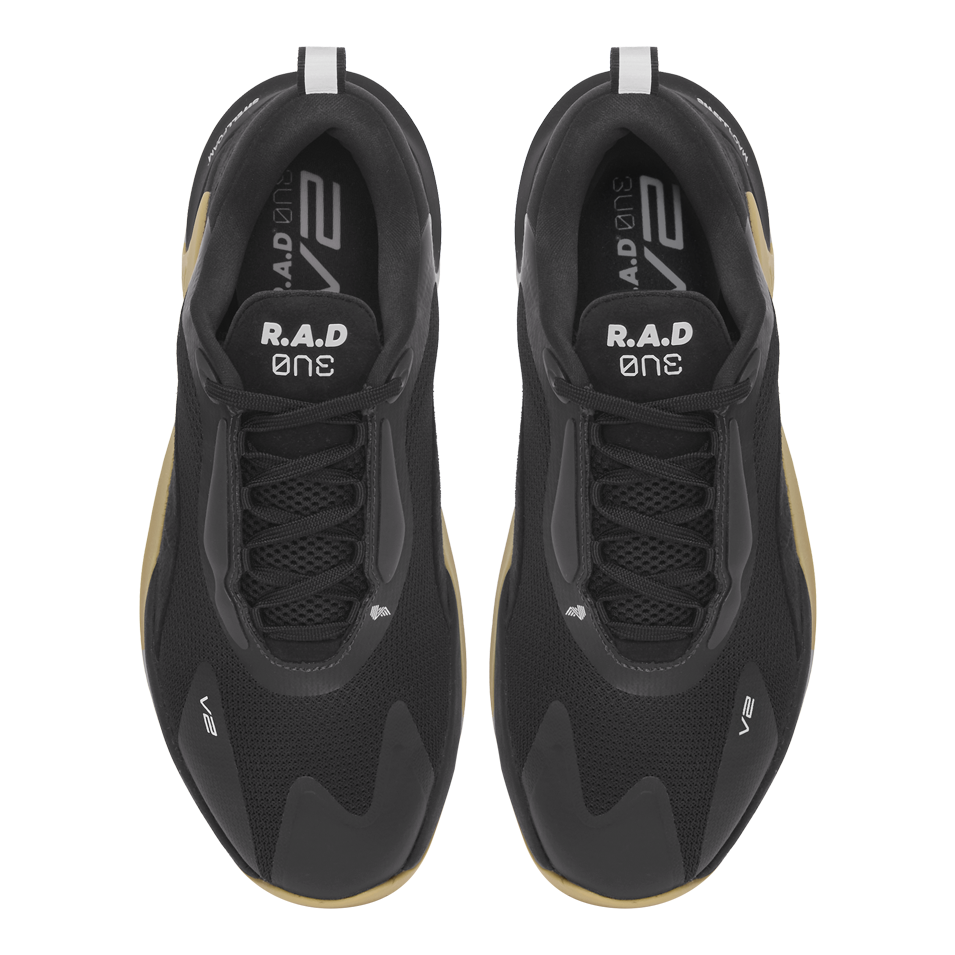 R.A.D® ONE V2 BLACK & GUM at R.A.D® - Performance Footwear . 06_R.A.D_UniformProject_BlackGumV2_Top