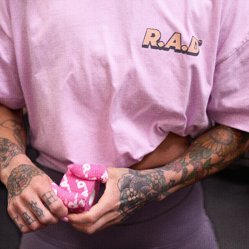 DBE CROP TEE SOFT PURPLE at R.A.D® UK - Performance Crop Tee . Artboard3
