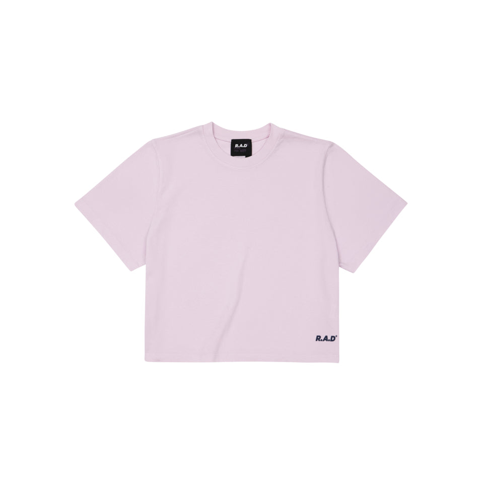 LOGO CROP TEE LAVENDER FOG at R.A.D® UK - Performance Crop Tee . CROPPRINTED_CROPTEE_LAVFOG_1_0092add6-7af5-4292-a85a-01ef0eea89f9 — View 1