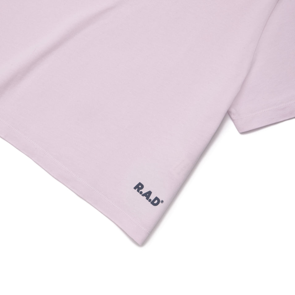 LOGO CROP TEE LAVENDER FOG