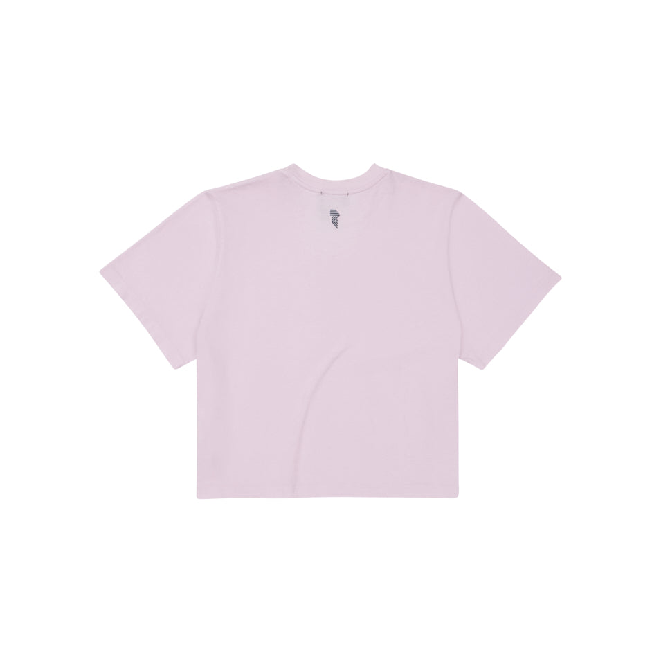 LOGO CROP TEE LAVENDER FOG at R.A.D® UK - Performance Crop Tee . CROPPRINTED_CROPTEE_LAVFOG_3_ae613af7-9145-4635-821a-3ec564032b31 — View 2