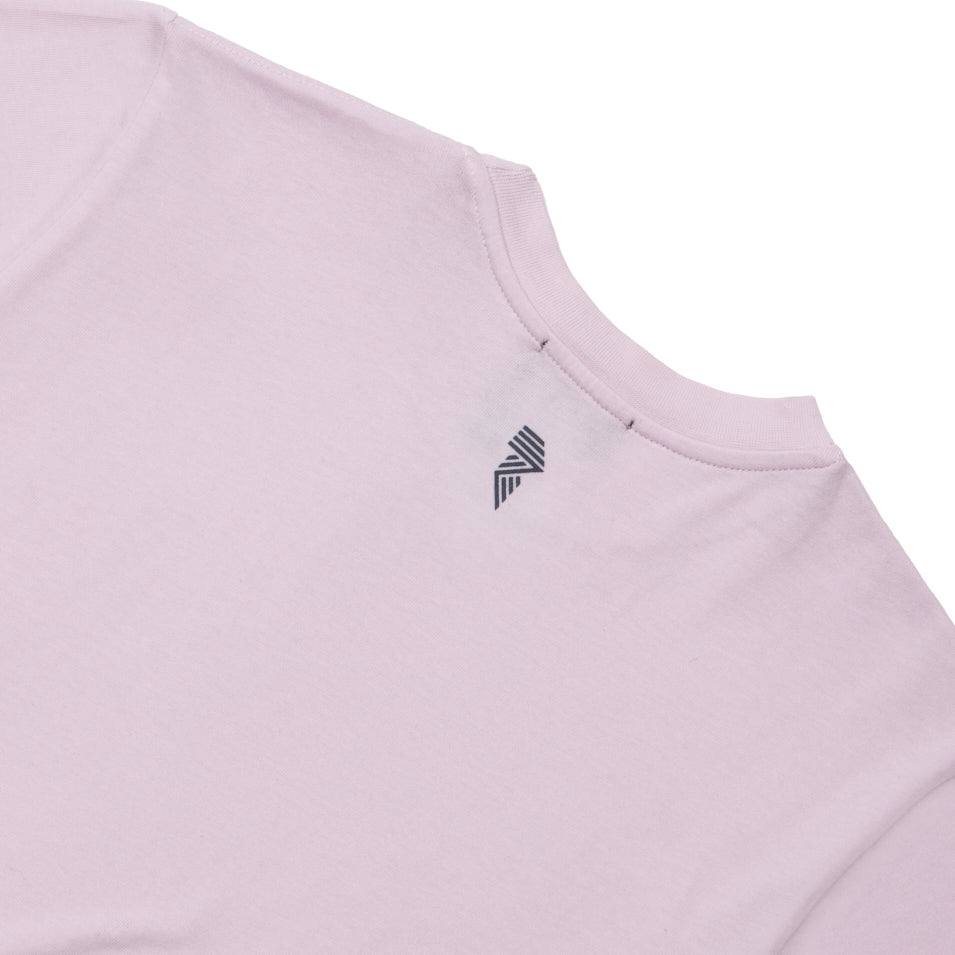 LOGO CROP TEE LAVENDER FOG at R.A.D® UK - Performance Crop Tee . CROPPRINTED_CROPTEE_LAVFOG_4_1a224edd-2ef2-4f74-b879-5647ff5930e4