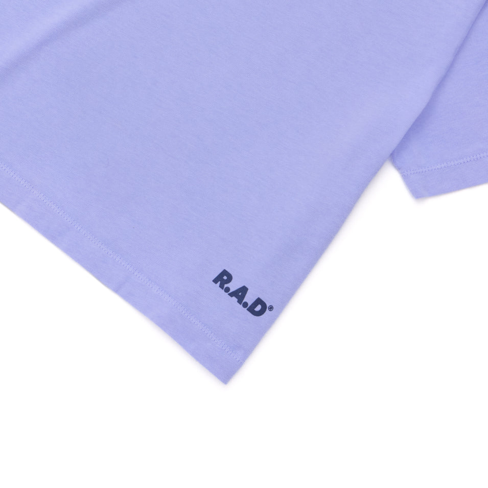 LOGO CROP TEE BABY LAV at R.A.D® UK - Performance Crop Tee . CROP_PRINTED_CROP_TEE_BABY_LAV_2_a69e190d-a63a-4e50-89bc-4e41db5714c9