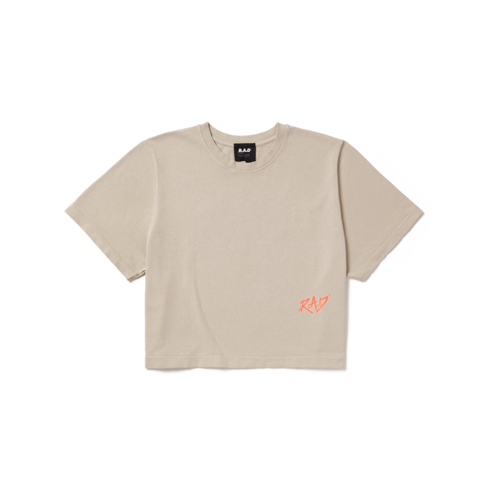 SKETCH CROP DUST ORANGE at R.A.D® UK - Performance Crop Tee . CROP_TEE_ETHEREA_1