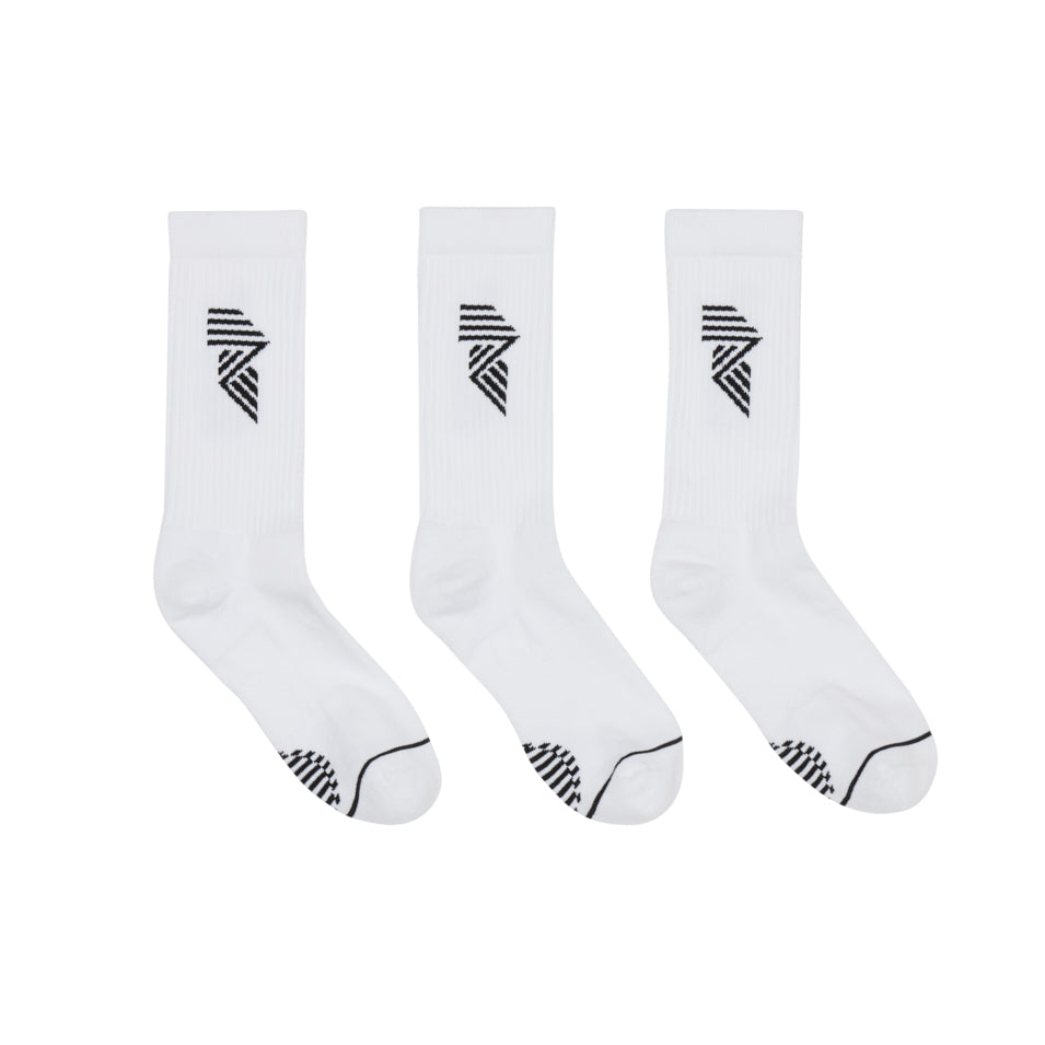 R.A.D® GENERAL SOCK TRIPLE PACK WHITE at R.A.D® - Performance Socks . GENERALSOCKTRIPLEPACK_WHITE_1