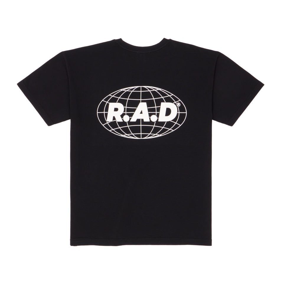 HEAVY™ GLOBE TEE BLACK at R.A.D® UK - Performance Tees . GLOBE_STANDARDSSTEE_BLACK_3_abf2276e-ff5d-4a4e-b03d-ef89f64fd3d5 — View 1