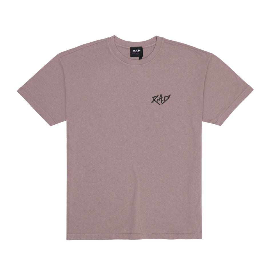 HEAVY™ GLOBE TEE DUSK at R.A.D® - Performance Tees . HEAVYGLOBE_PURPLEDOVE_1 — View 2