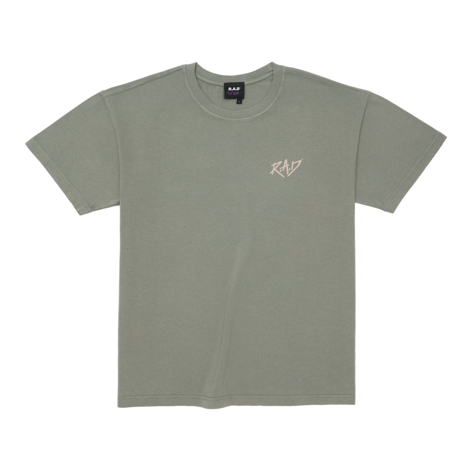 HEAVY™ 'R' GLOBE TEE MULLED BASIL at R.A.D® UK - Performance Tees . STANDARD_SS_TEE_MULLED_BASIL