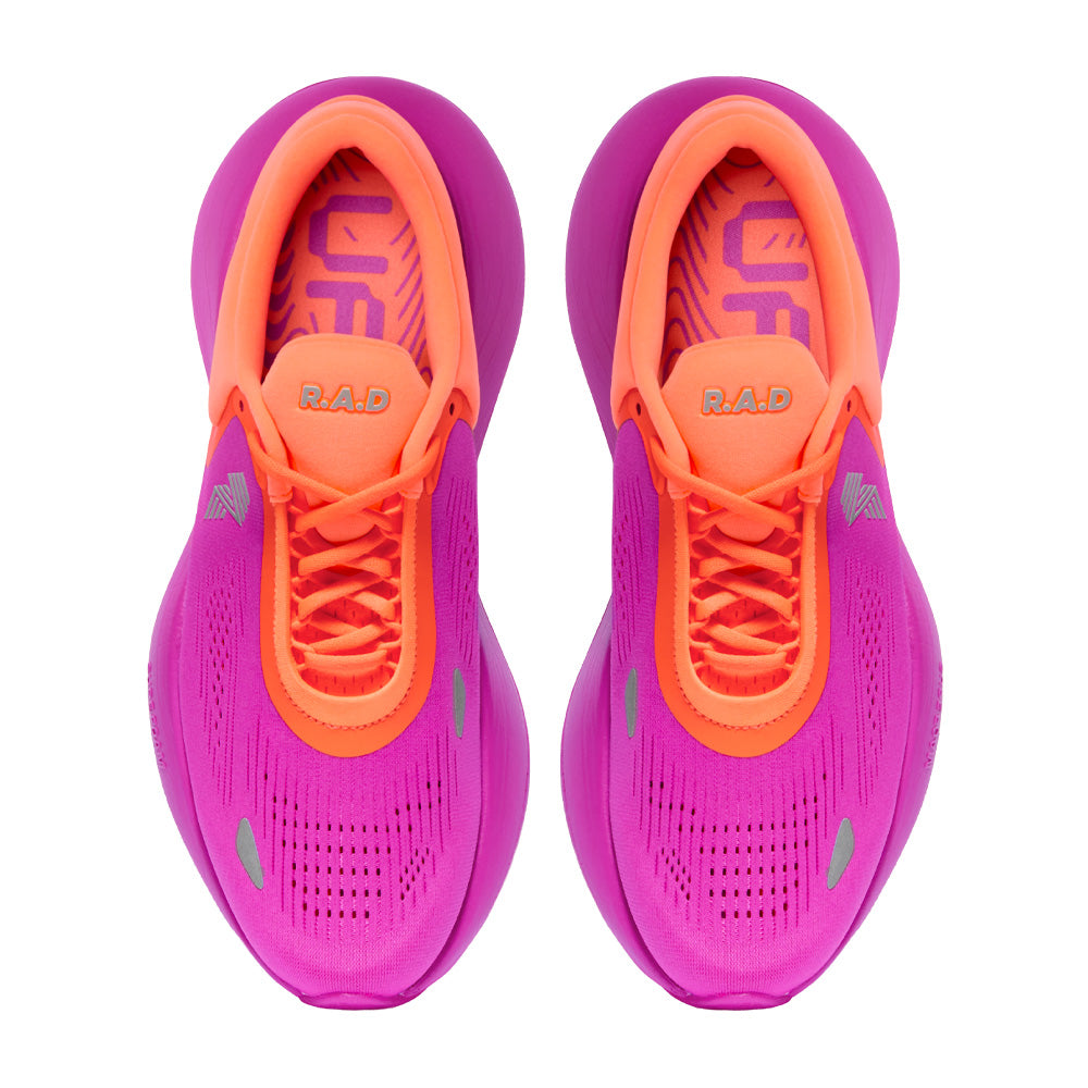 R.A.D® UFO TRIPPY HAZE at R.A.D® - Performance Footwear . 0226-UFOPSO_R.A.D_UFOVIVIDFUCHSIAVIVIDORANGETop