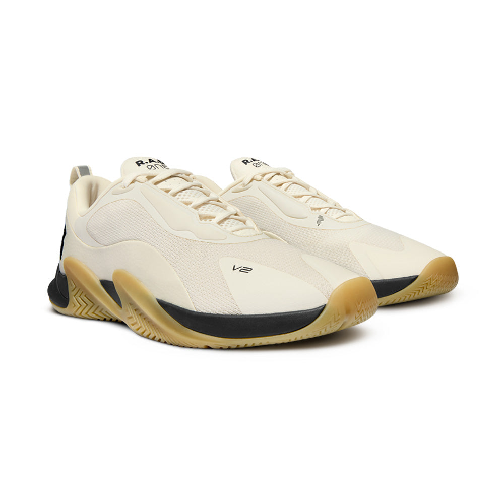 R.A.D® ONE V2 FLAT WHITE at R.A.D® - Performance Footwear . 0326-OV2-06_01_TOFU_MOONLESS_NIGHT_GUM_FRONT