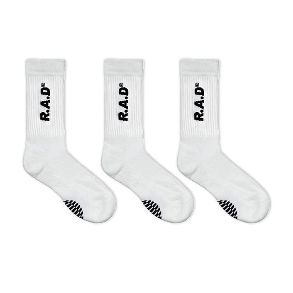 R.A.D® GENERAL SOCK TRIPLE PACK WHITE