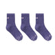 SHORTIE SOCK TRIPLE PACK HERON at R.A.D® UK - Performance Socks . 05_Heronsock_darkpurple_Typeside
