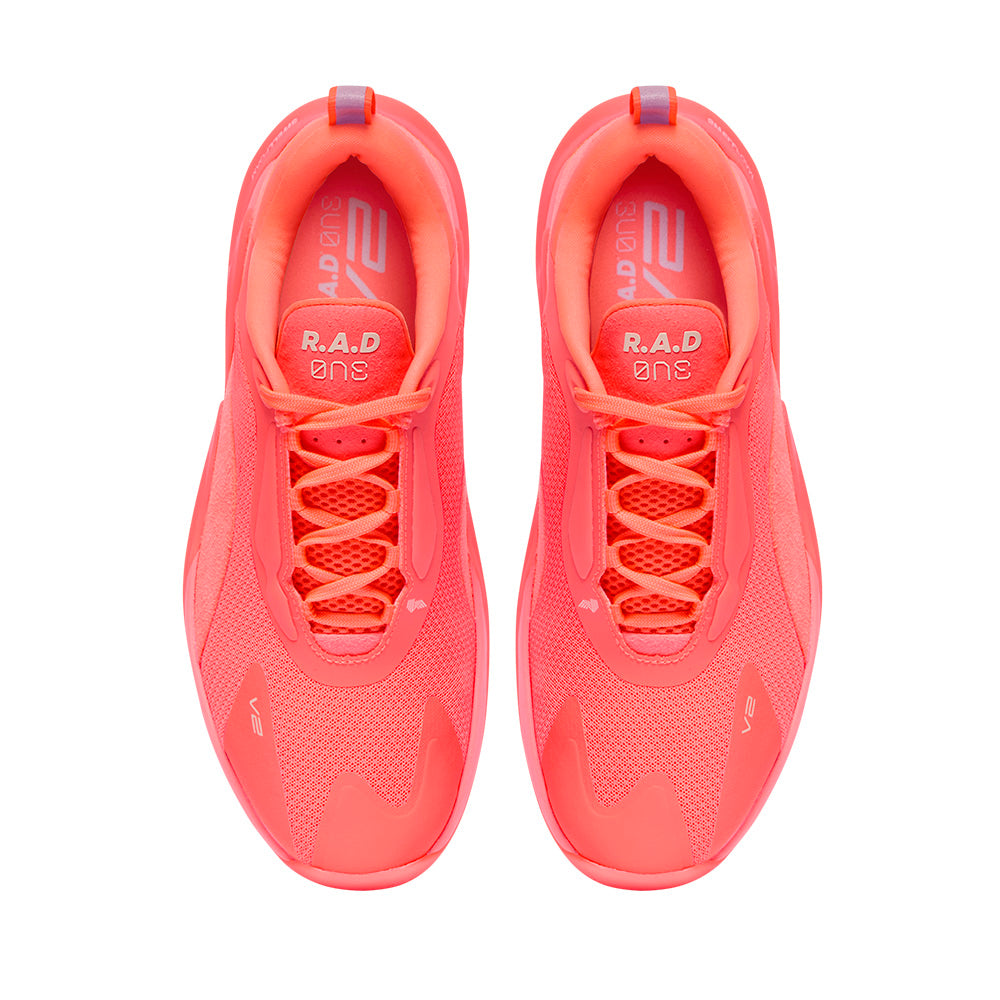 R.A.D® ONE V2 CORAL GLOW at R.A.D® - Performance Footwear . 06_V2_SUNSET_ORANGE_TOP