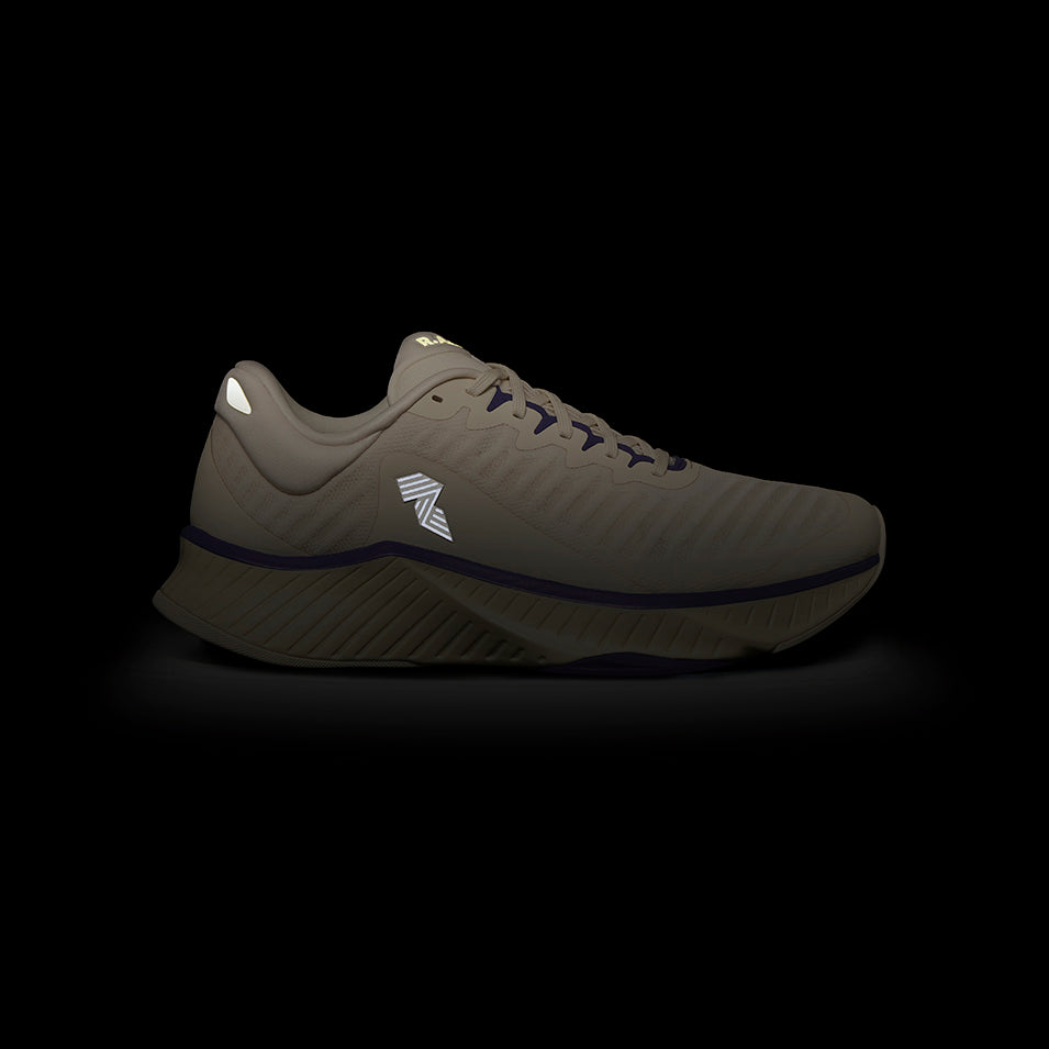 R.A.D® R-1 ANTIQUE WHITE/PURPLE at R.A.D® - Performance Footwear . 07RADANTIQUEWHITERUNNERGLOW