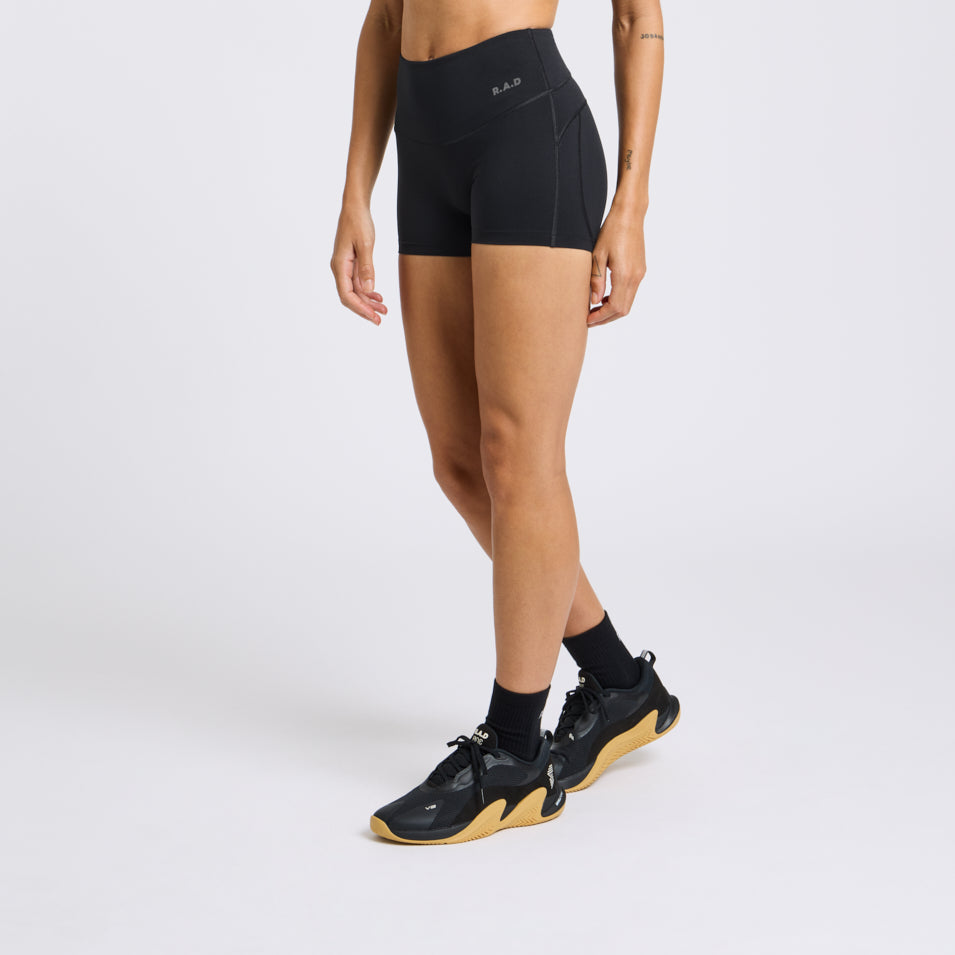 SUPEKNIT™ HIGH-RISE TRAINING SHORT 3” BLACK at R.A.D® - Performance Shorts . 3INCHSHORTS_BLACK_0125-6SHBLA_1_b8980541-5d8b-4aaf-ac15-ef602b2e9701 — View 1