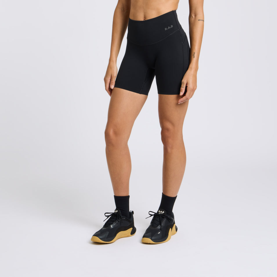 SUPEKNIT™ HIGH-RISE TRAINING SHORT 6” BLACK at R.A.D® - Performance Shorts . 6INCHSHORTS_BLACK_0125-3SHBLA_1_bc8a0078-7a68-4730-bad6-627c2a204afd — View 1