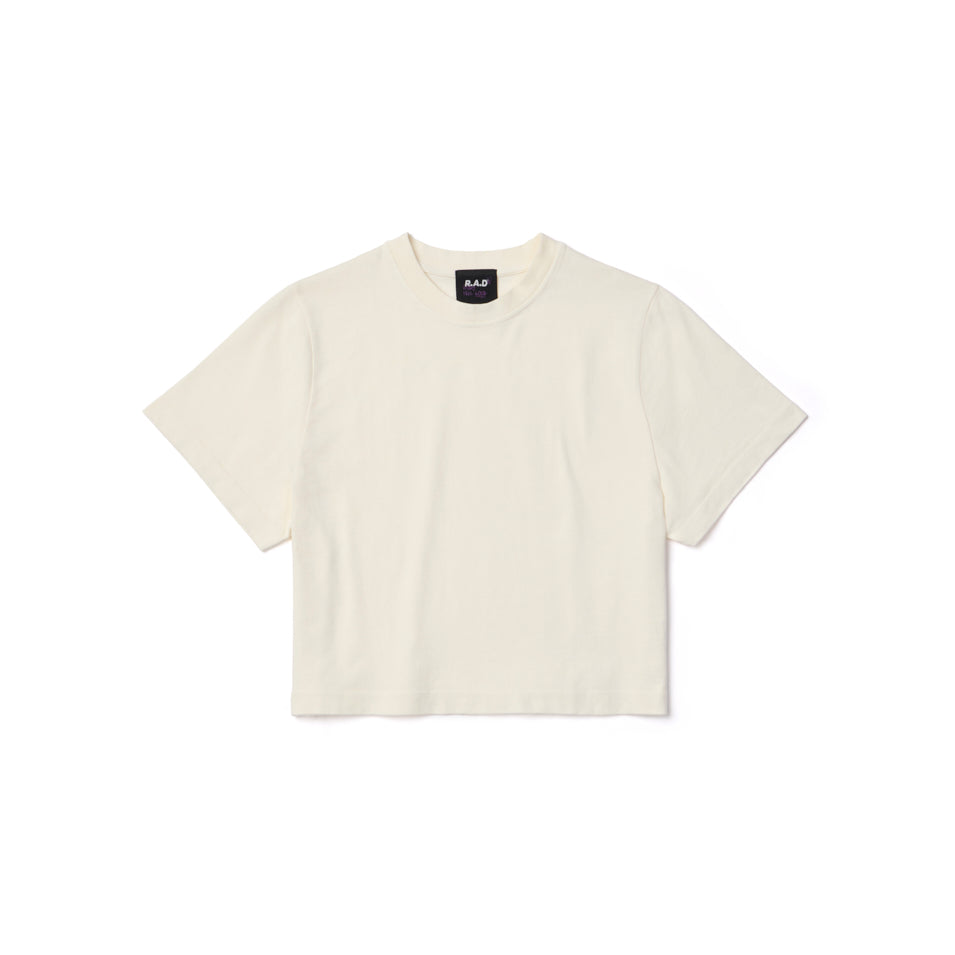 CROP TEE OFF WHITE