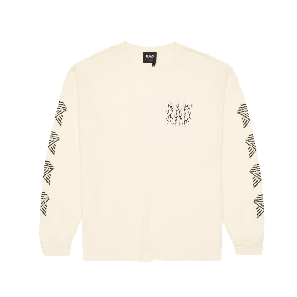 LONG SLEEVE METAL TEE OFF WHITE