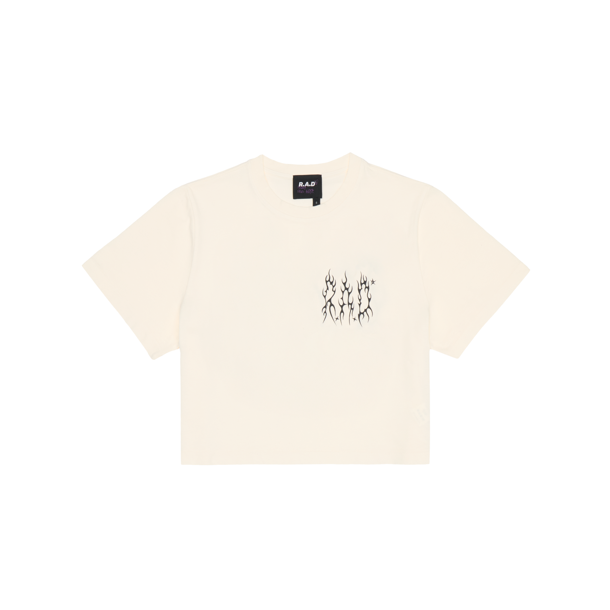METAL CROP TEE OFF WHITE – R.A.D® UK