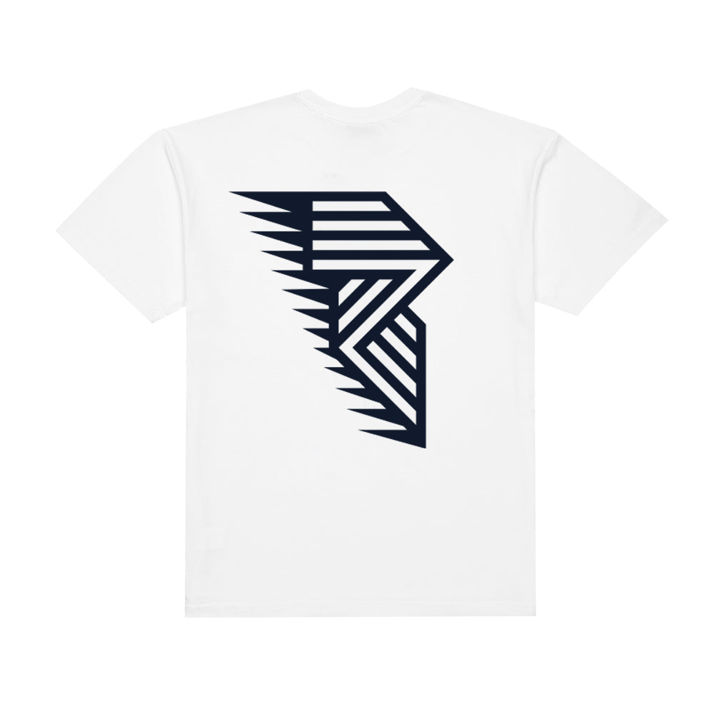 HEAVY™ SKATE TEE WHITE at R.A.D® - Performance Tees . R.A.DHEAVY_SSTeeBRILLIANTWHITESKATEWHITE250gsmBLACKBACK