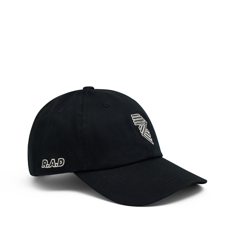R.A.DAD CAP BLACK at R.A.D® UK - Performance Hats . RADBLACKCAP_1 — View 1