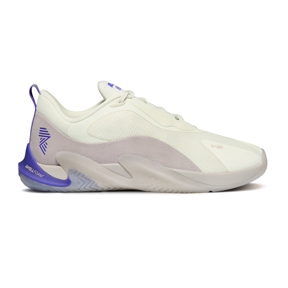 R.A.D® ONE V2 SPORT BLUE at R.A.D® - Performance Footwear . RAD_V2_ANTIQUE_WHITE_BLUE_IRIS_SIDE — View 1