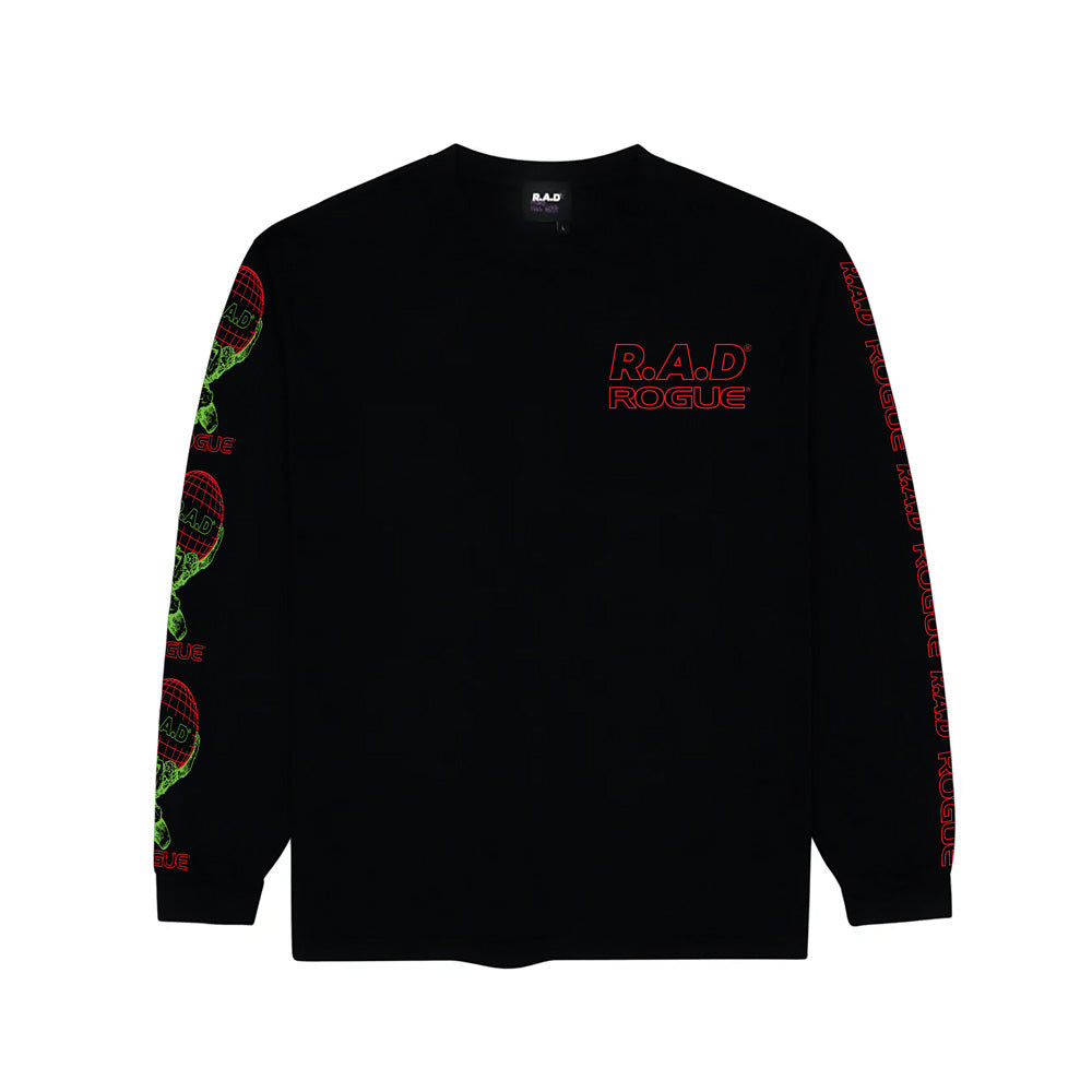 LONG SLEEVE R.A.D® X ROGUE TEE BLACK at R.A.D® - Performance L/S Tees . RAD_x_Rogue_Partnership_2026_long_tee_front_black_bdd8236f-2246-4f45-bece-c8666796db4a