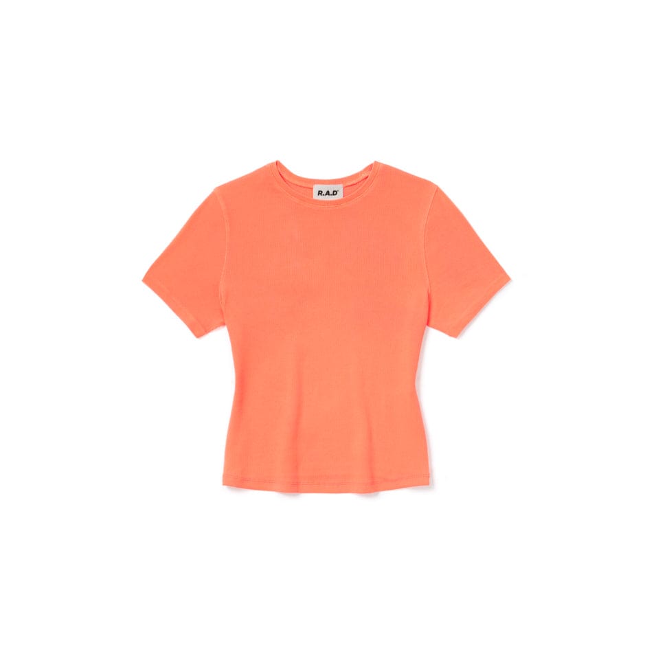 RIB TEE FLUORO ORANGE