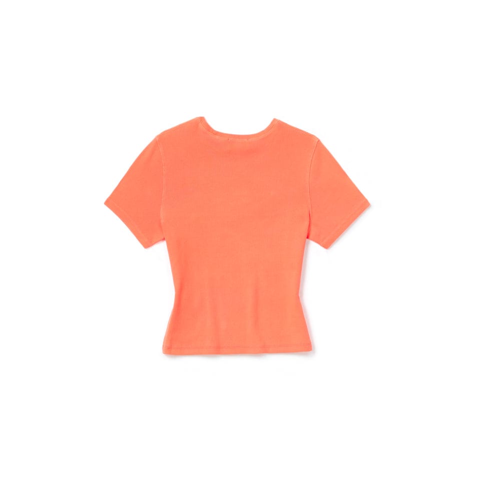 RIB TEE FLUORO ORANGE