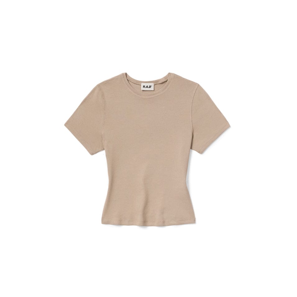 RIB TEE SOFT TAUPE