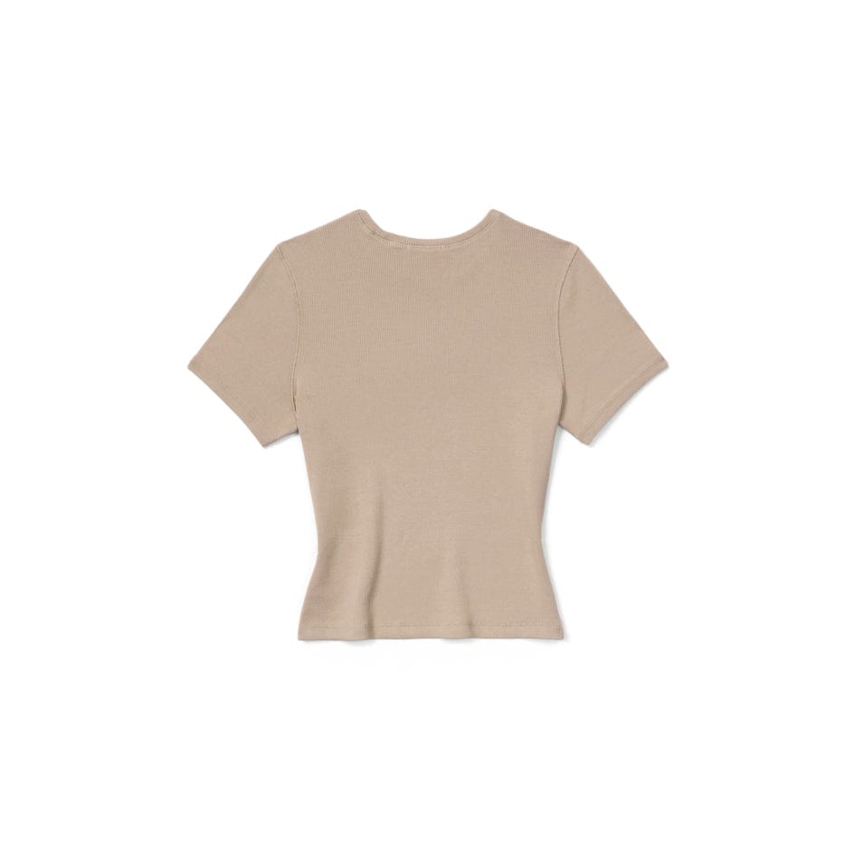 RIB TEE SOFT TAUPE