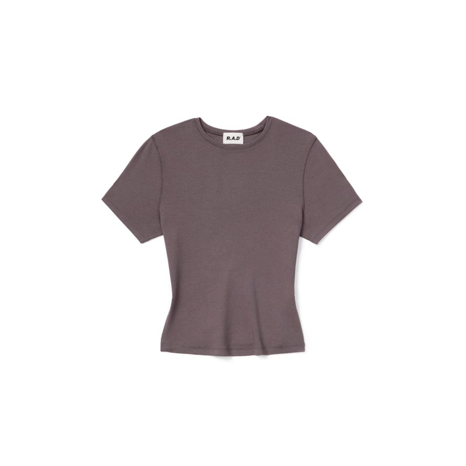 RIB TEE DEEP TAUPE