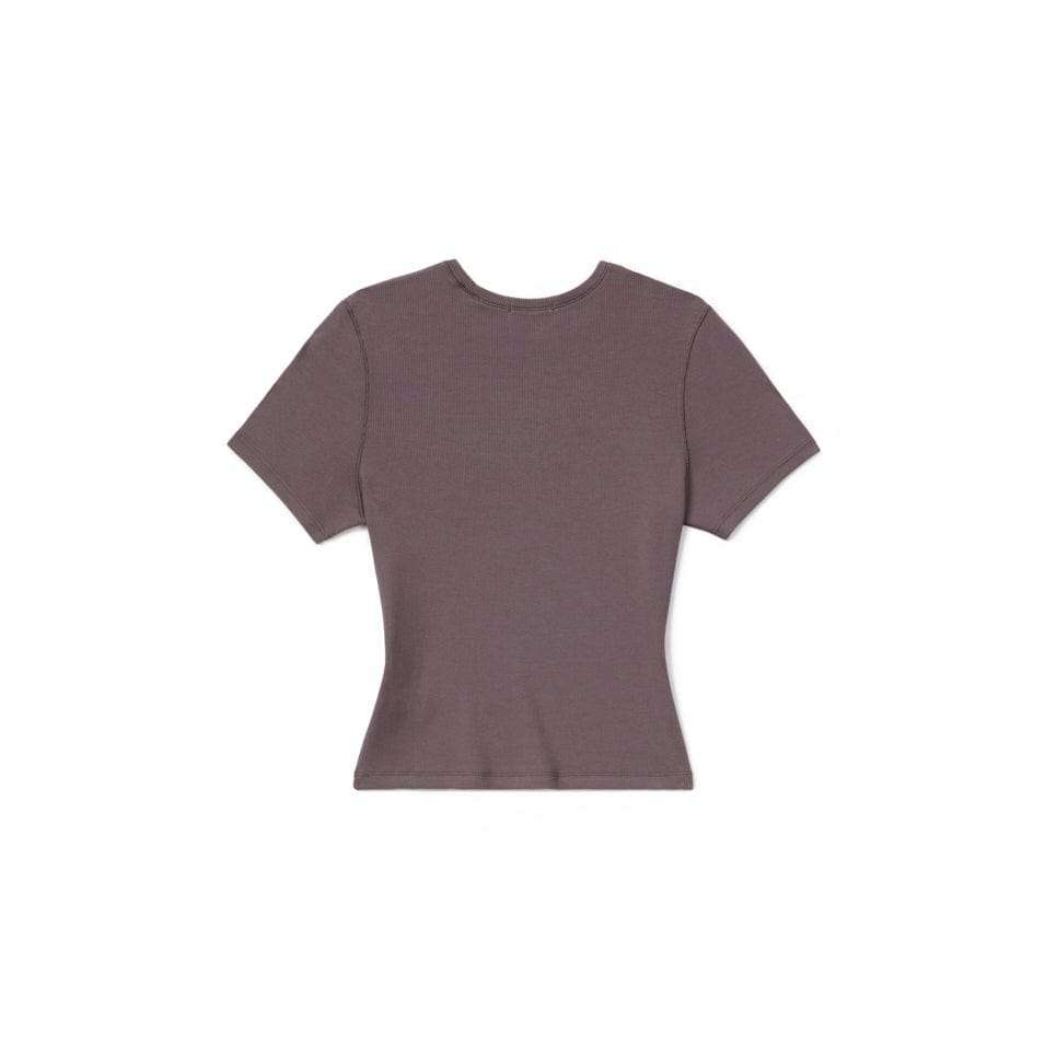 RIB TEE DEEP TAUPE