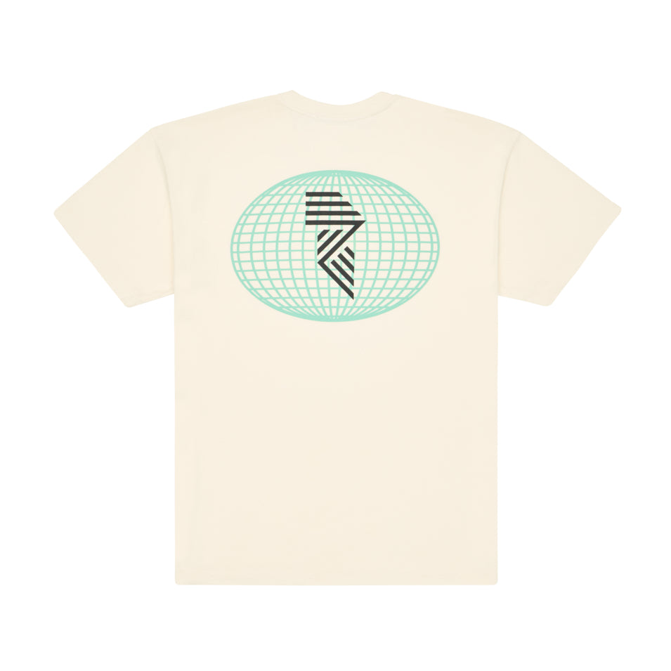 HEAVY™ GLOBE TEE OFF WHITE at R.A.D® - Performance Tees . SKETCHGLOBE_TOFU_0325-HSGL1OW_B