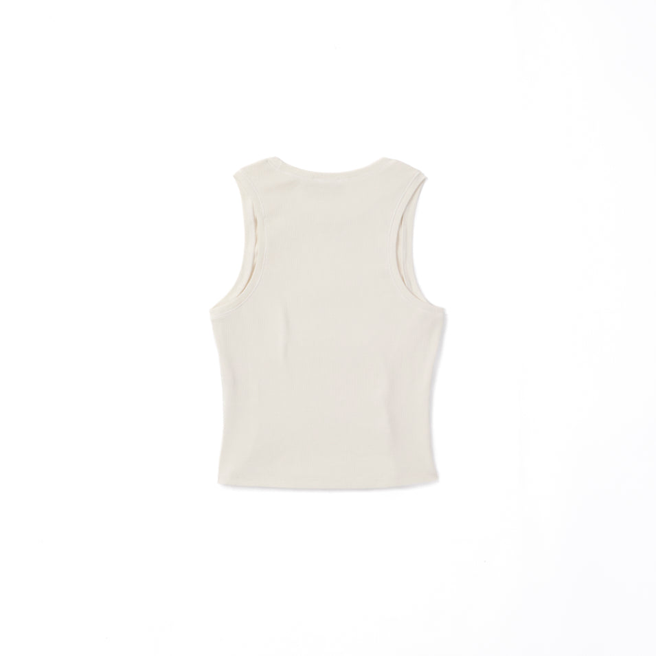 RIB TANK OFF WHITE