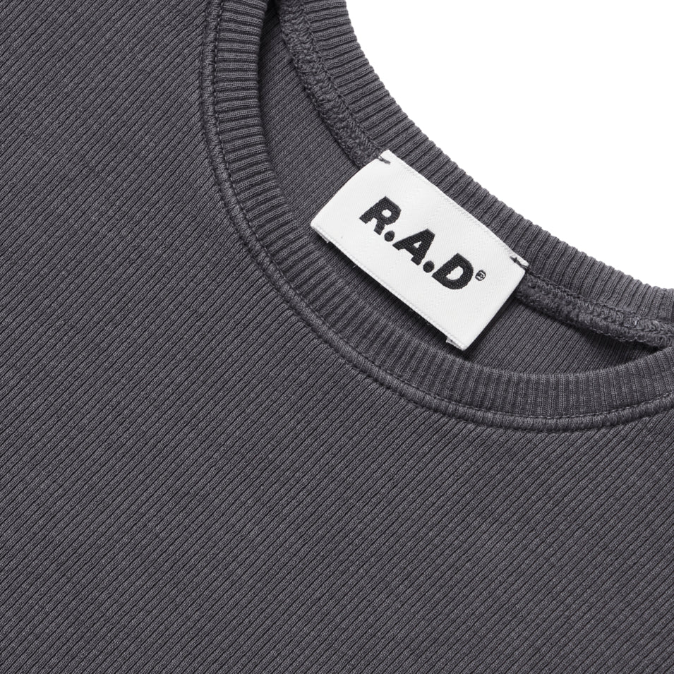 RIB TEE DEEP GRAY