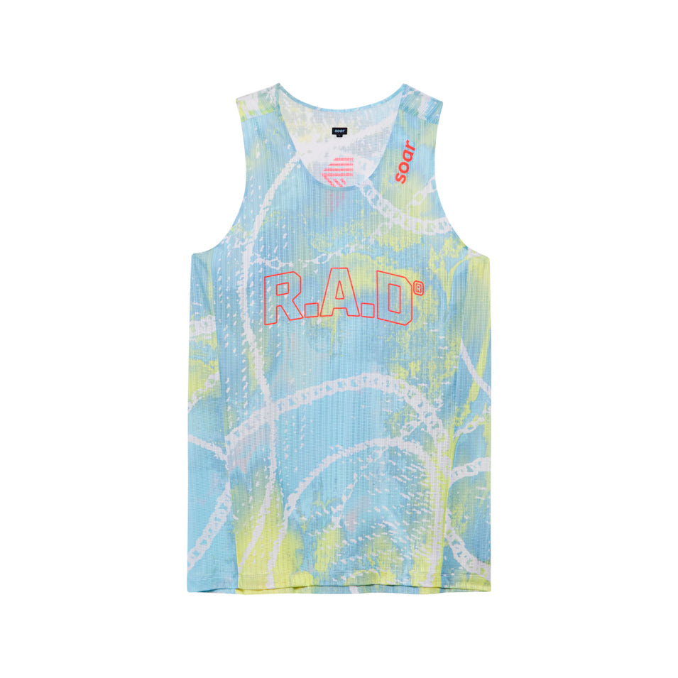 R.A.D® x SOAR RACE VEST SUNNY LIME at R.A.D® - Performance Running Vest . SS25-SCV2M-RAD1_SUNNYLIME_A — View 1
