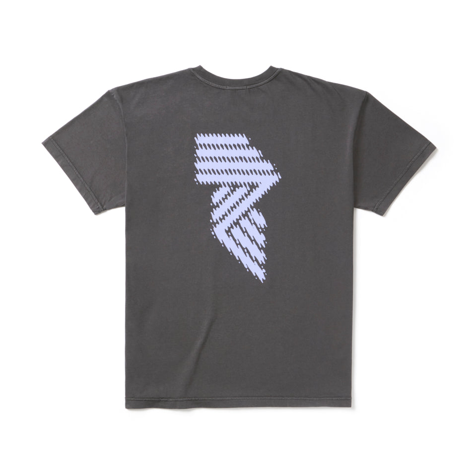 'R' LOGO TEE BLACK TINT