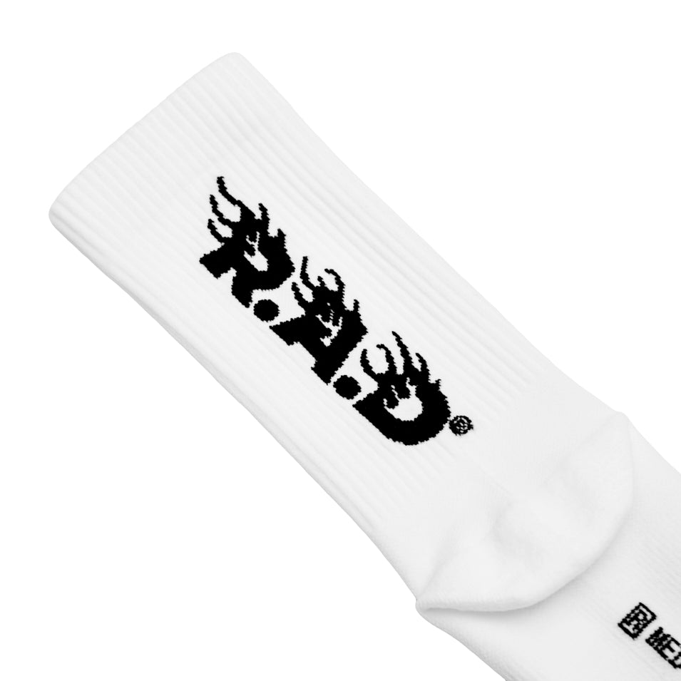R.A.D® PERFORMANCE SOCK WHITE at R.A.D® - Performance Socks . WHITE_GYM_PERFORMANCE_SOCK_3
