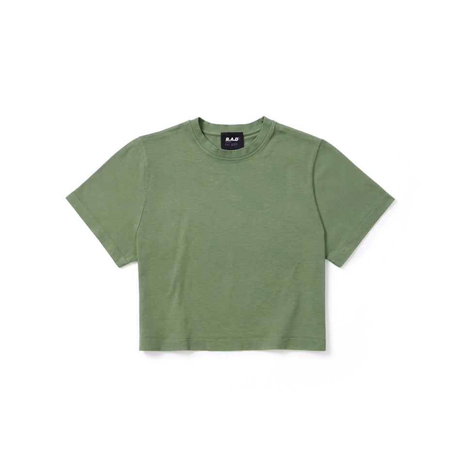 CROP TEE SAGE