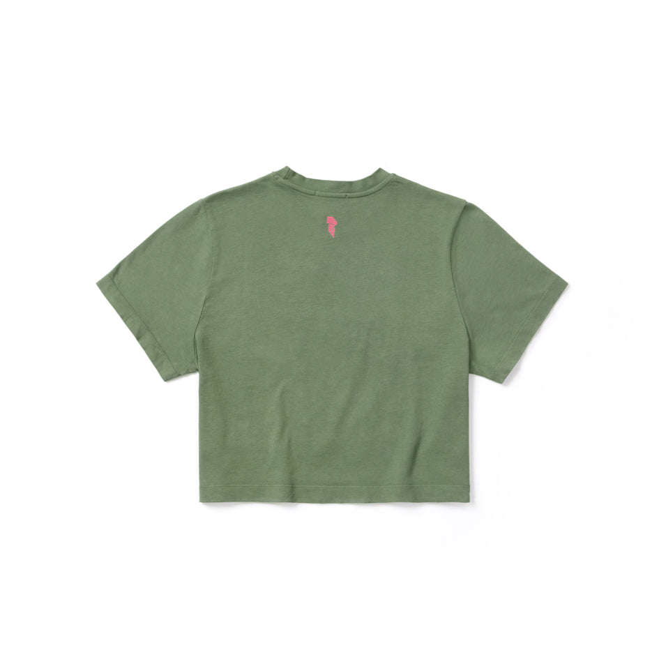 CROP TEE SAGE